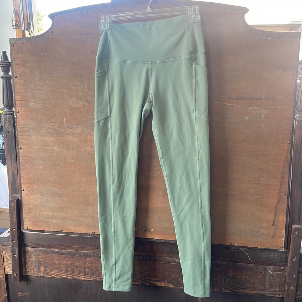 Sage green buff bunny leggings